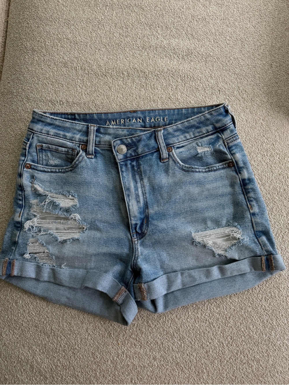 AE Crossover Highrise Denim Shorts
